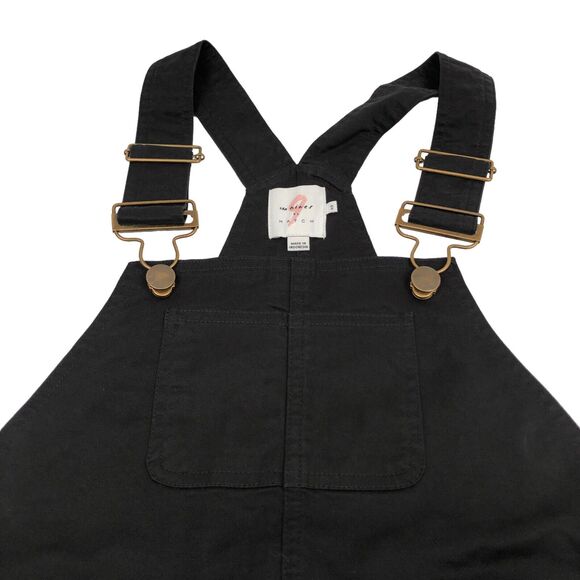 NEW The Nines By Hatch Maternity Overalls Jumpsuit Black Cotton Twill Womens XS - Picture 5 of 10